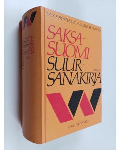 Kirjailijan Lauri Hirvensalo käytetty kirja Saksa-suomi suursanakirja = Grosswörterbuch Deutsch-Finnisch