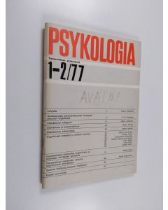 käytetty teos Psykologia 1-2/77