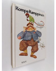 Kirjailijan Astrid Lindgren käytetty kirja Kompa Kamppinen eli Olipa vähällä jäädä kirja Peppi Pitkätossusta kokonaan tulematta
