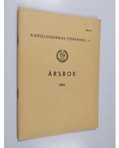 käytetty teos Agrologernas förening r.f. årsbökker 1954