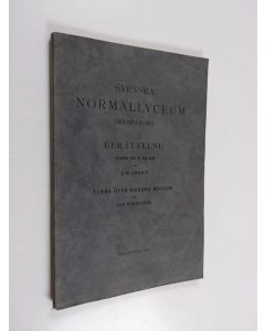 käytetty kirja Svenska normallyceum Helsingfors : berättelse avgiven den 31 maj 1929