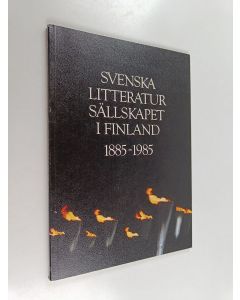 Kirjailijan Patrick Bruun käytetty kirja Svenska litteratursällskapet i Finland 1885-1985 : perspektiv på jubileumsutställningen