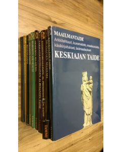 Tekijän Bernard S. ym. Myers  käytetty kirja Maailmantaide-sarja : Varhaiskristillinen ja Bysantin taide ; Esihistoriallinen ja primitiivinen taide ; Muinainen maailma ; Keskiajan taide ; Islamin taide ; Barokin aikakausi ; Moderni maailma ; Kreikan ja ma