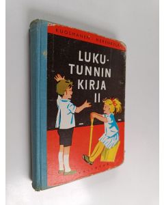Kirjailijan Liisa Merenkylä & Paavo Kuosmanen ym. käytetty kirja Lukutunnin kirja 2 : Lukemisen oppikirja kansakoulun 2. luokalle
