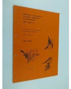 Kirjailijan Jörgen Palmgren käytetty teos Observationer av invasionsarter vid nordiska fågelstationer : ett samarbetsprojekt 1978 ; rapport nr 3