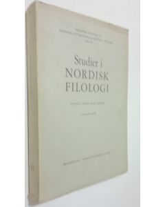 Kirjailijan Rolf Pipping käytetty kirja Studier i nordisk filologi Bd 53 : Ordspråksstudier II: 3b, c