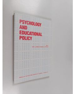 Kirjailijan Jeri A. Sechzer & Sheila M. Pfafflin käytetty kirja Psychology and Educational Policy