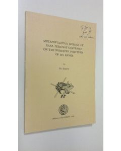 Kirjailijan Per Sjögren käytetty kirja Metapopulation biology of Rana lessonae camerano on the northern periphery of its range