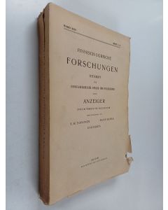 Kirjailijan Paavo Ravila & Y. H. Toivonen ym. käytetty kirja Finnisch-Ugrische forschungen zeitschrift für Finnisch-Ugrische Sprach- und Volkskunde nebst Anzeiger unter mitwirkung von Fachgenossen, band 25