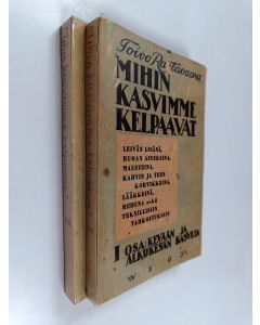 Kirjailijan Toivo Rautavaara käytetty kirja Mihin kasvimme kelpaavat 1-2