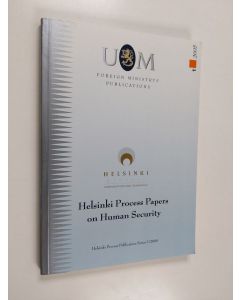 käytetty kirja Helsinki Process papers on human security