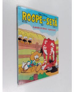 Kirjailijan Walt Disney käytetty kirja Roope-setä 8/97