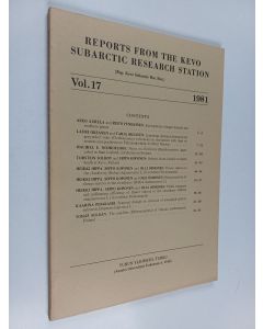 käytetty kirja Reports from the Kevo Subarctic Research Station 17