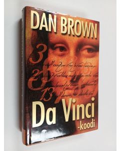 Kirjailijan Dan Brown käytetty kirja Da Vinci -koodi