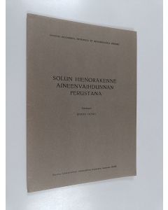 käytetty kirja Solun hienorakenne aineenvaihdunnan perustana