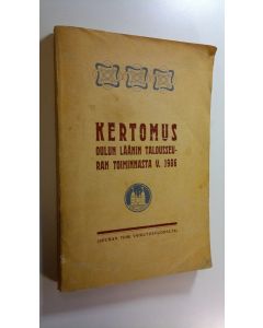 käytetty kirja Kertomus Oulun läänin talousseuran toiminnasta v. 1906