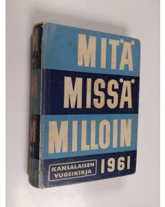 käytetty kirja Mitä missä milloin 1961