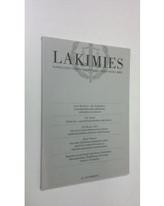 käytetty kirja Lakimies 1/2013