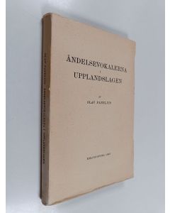 Kirjailijan Olav Panelius käytetty kirja Ändelsevokalerna i Upplandslagen