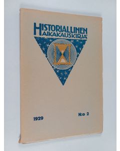 käytetty kirja Historiallinen aikakauskirja 2/1929