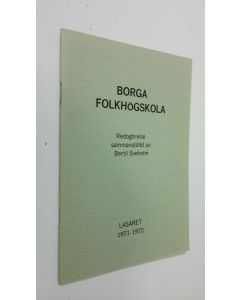 käytetty teos Borgå folkhögskola : läsåret 1971-1972