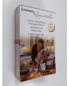 Kirjailijan Miranda Lee & Carole Mortimer ym. käytetty kirja Viikonloppu Pariisissa ; Rakkahin Renée ; Viittä vaille vihillä