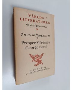 Kirjailijan George Sand käytetty kirja Fransk romantik 2