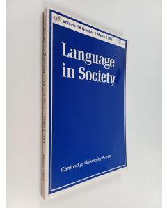 käytetty kirja Language in Society : Vol. 18 No. 1