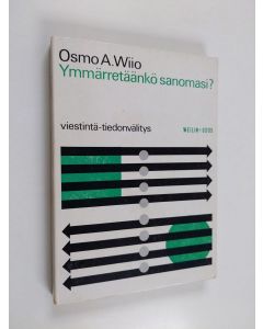Kirjailijan Osmo A. Wiio käytetty kirja Ymmärretäänkö sanomasi : Viestintä - tiedonvälitys