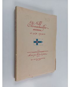 Kirjailijan R. Dillström käytetty kirja Nils Ehrenschiölds minne : 11/5 1674-11/5 1924 : Årsbok för Finlands flotta 1924