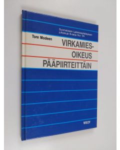 Kirjailijan Tore Modeen käytetty kirja Virkamiesoikeus pääpiirteittäin