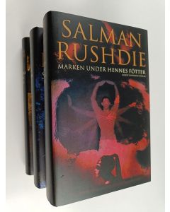 Kirjailijan Salman Rushdie käytetty teos Rushdie-Box : Satansverserna ; Morens Sista Suck ; Marken Under Hennes Fötter