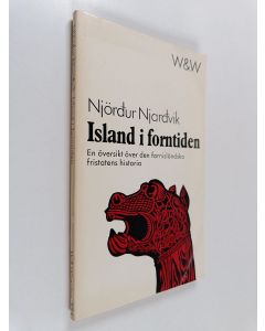 Kirjailijan Njördur P. Njardvik käytetty kirja Island i forntiden