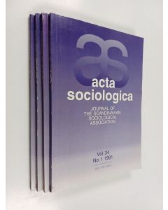 käytetty kirja Acta Sosiologica - vol. 34 No. 1-4/1991 : journal of the Scandinavian Sociological Association