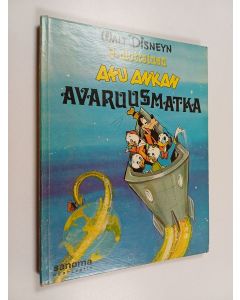 Kirjailijan Walt Disney käytetty kirja 3-ulotteinen Aku Ankan avaruusmatka