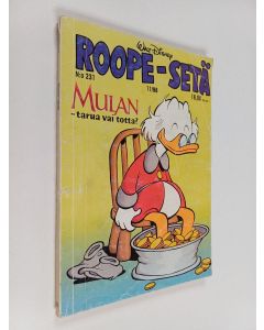 Kirjailijan Walt Disney käytetty kirja Roope-setä 11/98
