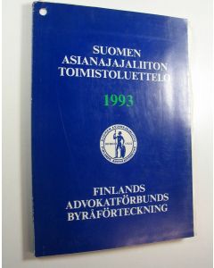 käytetty kirja Suomen asianajajaliiton toimistoluettelo 1993