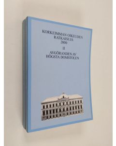käytetty kirja Korkeimman oikeuden ratkaisuja 2000 1-2