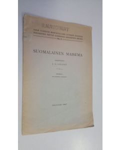 Kirjailijan J. G. Granö käytetty teos Suomalainen maisema
