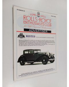 käytetty teos Rolls-Royce enthusiasts' club for Rolls-Royce and Bentley owners : June 1990