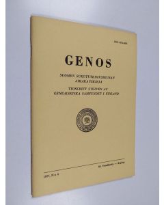 käytetty teos Genos 4/1977