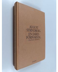 Kirjailijan August Strindberg käytetty kirja En dåres försvarstal - Oslomanuskriptet