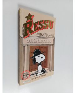 Kirjailijan Charles M. Schulz käytetty kirja Ressu asianajajana