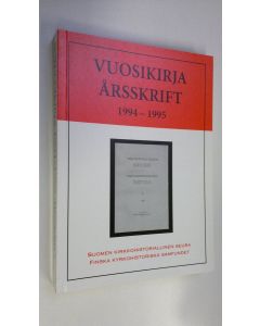 käytetty kirja Suomen kirkkohistoriallisen seuran vuosikirja 1994-1995