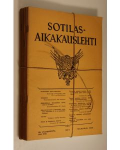 käytetty teos Sotilasaikakauslehti nro 3-8/1958 : Upseeriliiton julkaisu