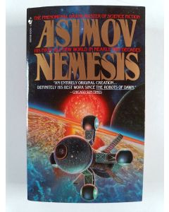 Kirjailijan Isaac Asimov uusi kirja Nemesis
