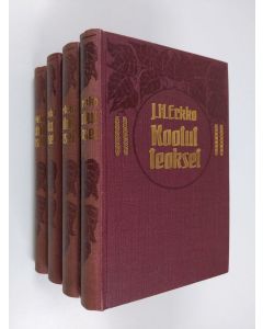 Kirjailijan J. H. Erkko käytetty kirja Kootut teokset 1-4 ; Runoelmia : 1868-1885 ; Runoelmia 1886-1906 ; Näytelmät ; Kertomuksia ja kirjoitelmia