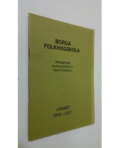 käytetty teos Borgå folkhögskola : läsåret 1976-1977