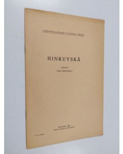Kirjailijan Viljo Rantasalo käytetty teos Hinkuyskä