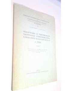 Kirjailijan Jaakko Honko käytetty kirja Sekatavara- ja tekstiilialan yksityisten vähittäiskauppaliikkeiden kannattavuus v. 1961